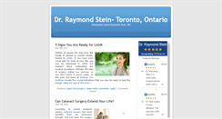 Desktop Screenshot of drraymondstein.com